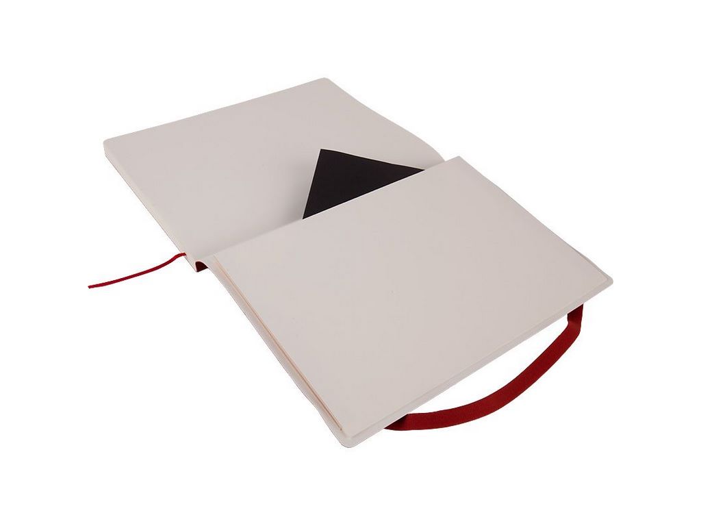 Книга записная в клетку красная Partner Soft L, 190x250мм, 96 листов, Axent