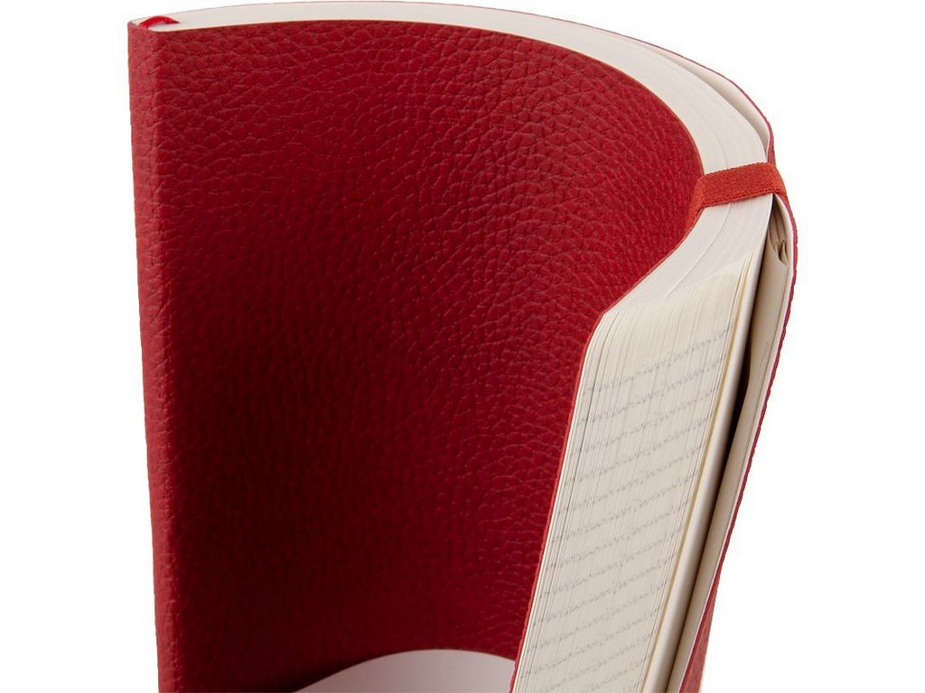 Книга записная в клетку красная Partner Soft L, 190x250мм, 96 листов, Axent