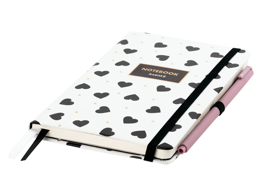 Книга записная Axent Partner Black&White 8621-10-A, 125×195 мм, 96 листов, клетка