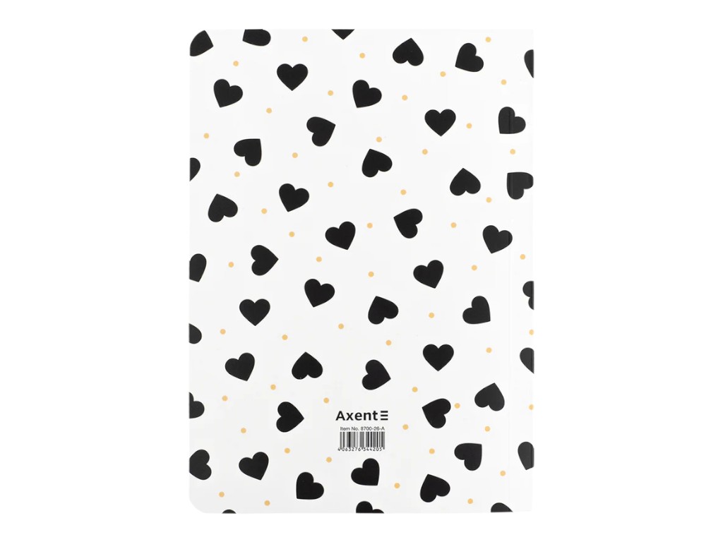 Книга записная в клетку Axent Black&White, A5, 80 листов
