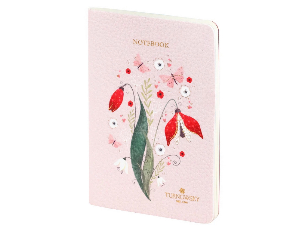 Книга записная А6 Axent Secret Garden 8711-2-A-TR, 60 листов, клетка