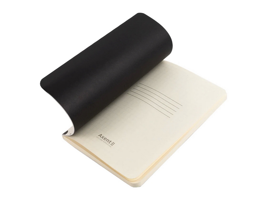 Книга записная А6 Axent Black&White 8711-7-A-TR, 60 листов, клетка
