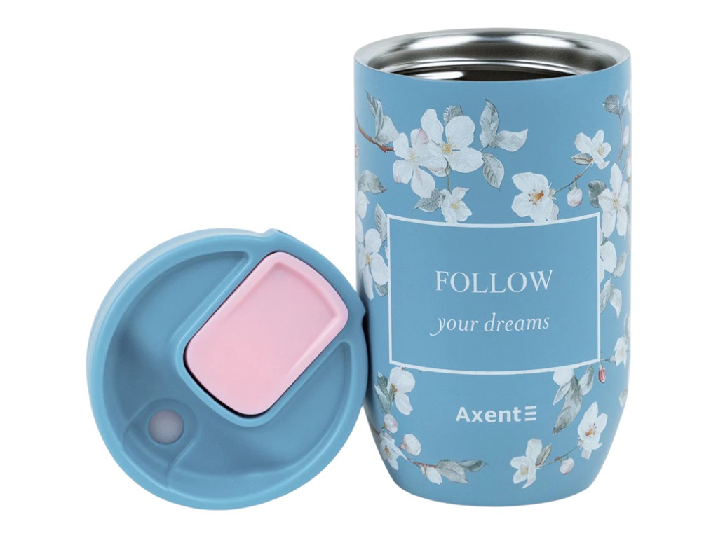 Термокружка 350 мл Axent Gentle Blossom, нержавеющая сталь