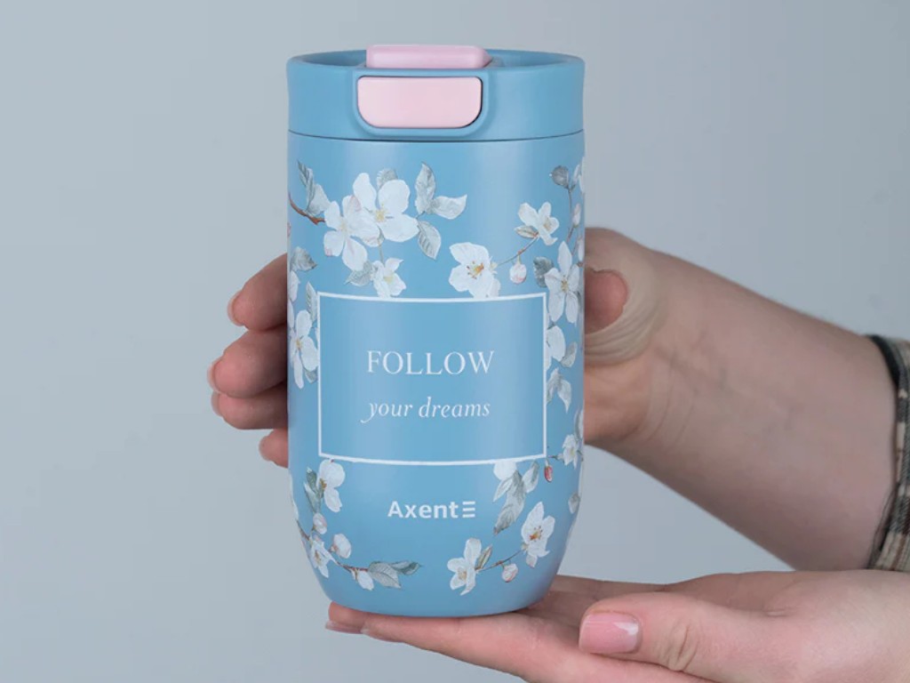 Термокружка 350 мл Axent Gentle Blossom, нержавеющая сталь