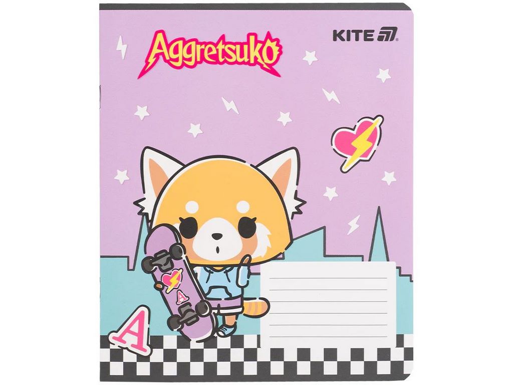 Зошит у клітинку 18 аркушів, Aggretsuko (ціна за 1шт)