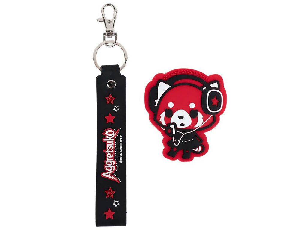Набір бейдж на липучці та підвіска, 2 штуки, Aggretsuko, Kite