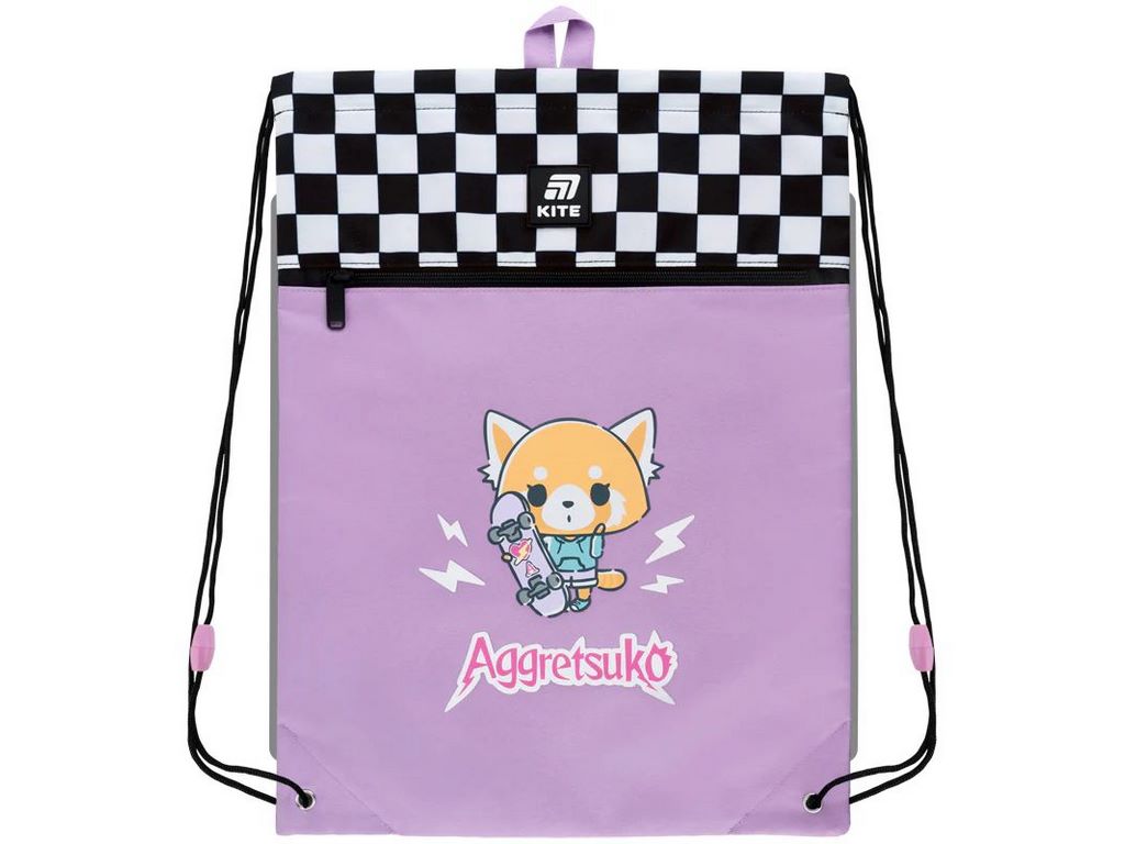 Сумка для обуви со шнурками Aggretsuko AR25-601L, 49×36 см, затяжка шнурком, Kite