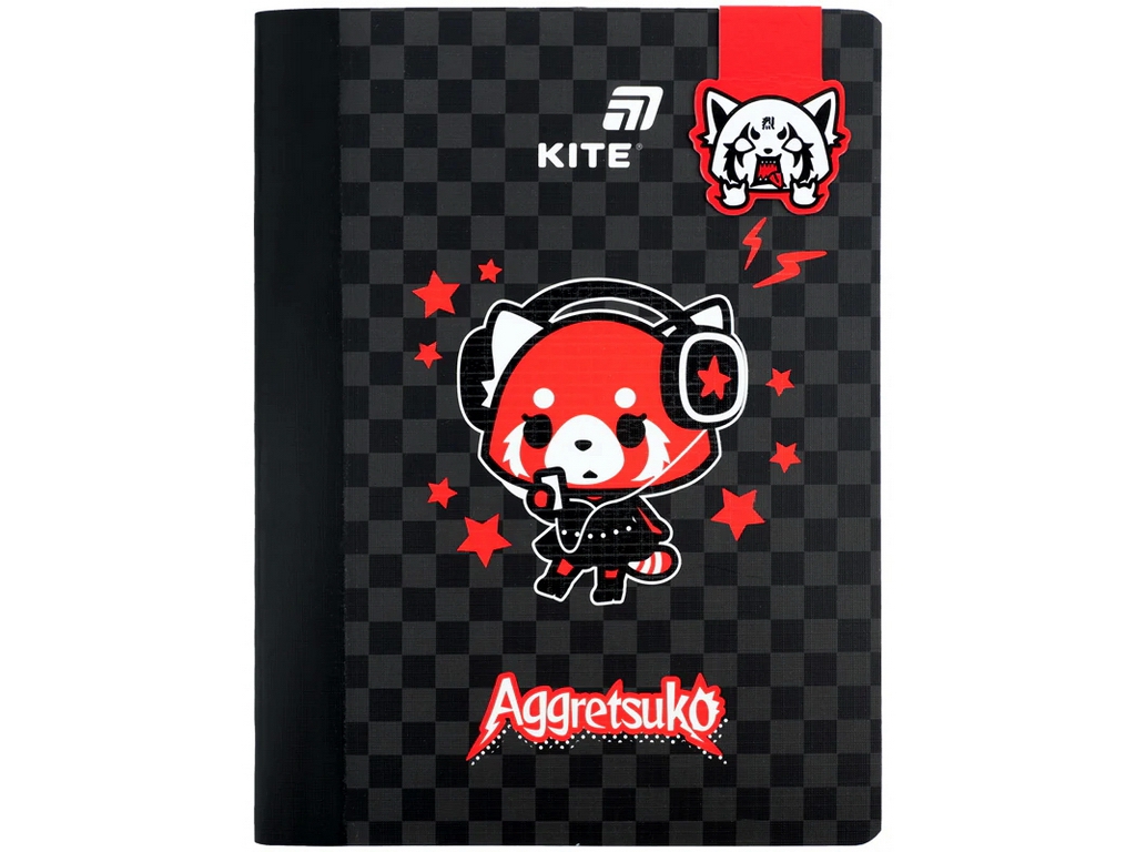 Блокнот А5 с магнитной закладкой Kite AR26-192 Aggretsuko, 60 листов, клетка