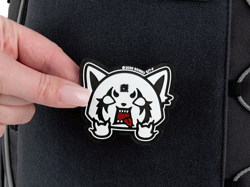 Набір бейджа на липучці та брелока Aggretsuko, 2 предмети, Kite