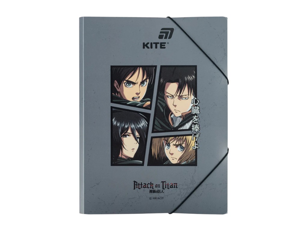 Папка на гумці Kite Attack on Titan AT25-247, формат A4, поліпропілен, Kite