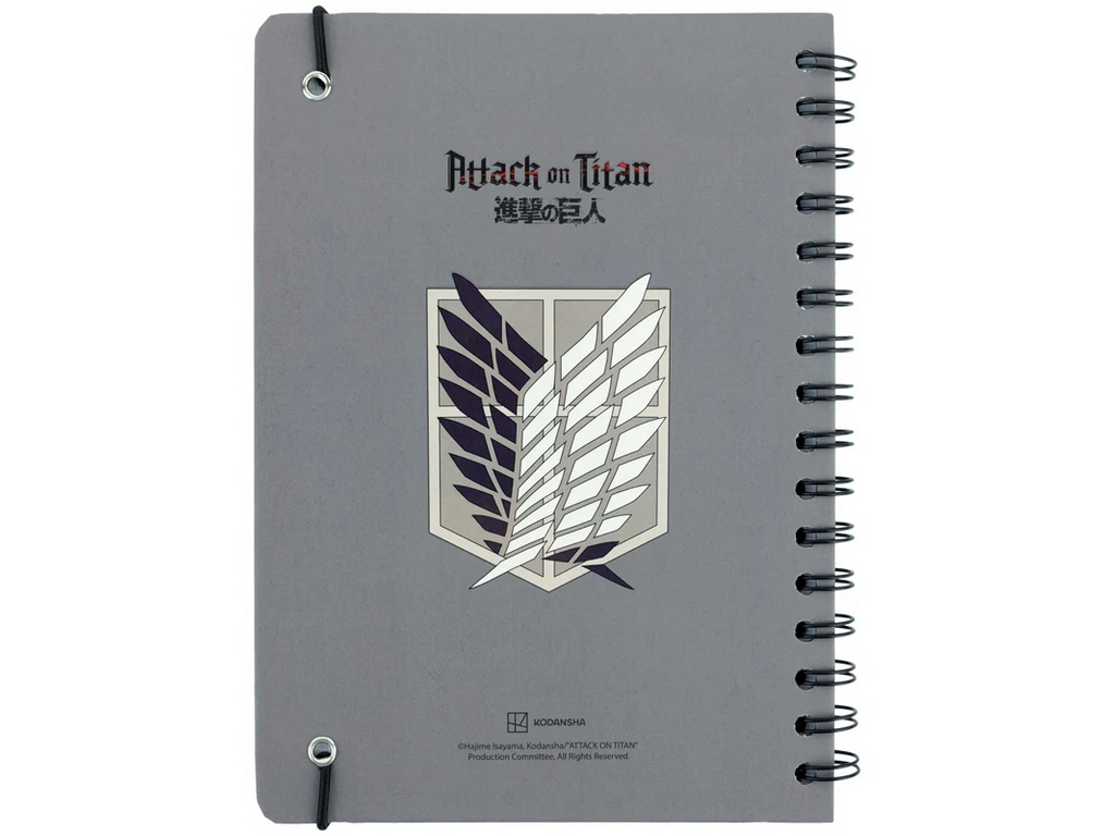 Блокнот на спирали А5 Kite AT26-190 Attack on Titan Season, 80 листов, клетка