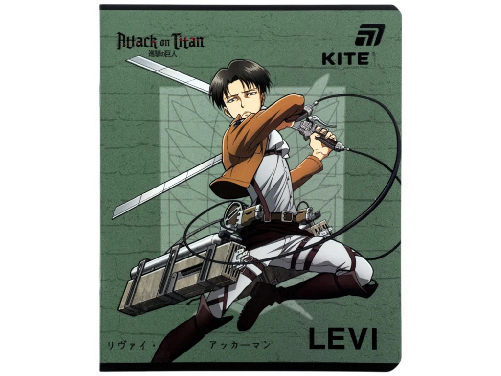 Тетрадь в линию 24 листа Kite AT26-239 Attack on Titan Season, микс видов, цена за 1шт