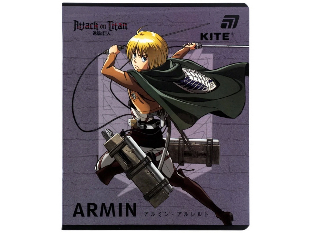 Тетрадь в линию 24 листа Kite AT26-239 Attack on Titan Season, микс видов, цена за 1шт
