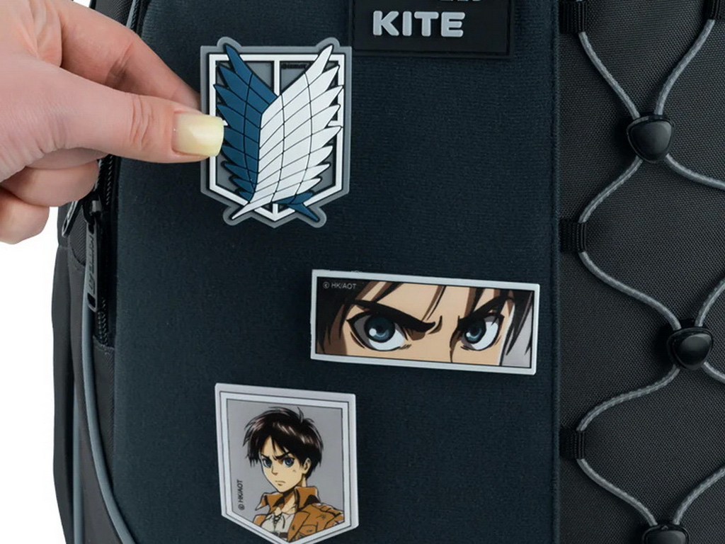Набір бейджів на липучці Attack on Titan, 3 предмети, Kite