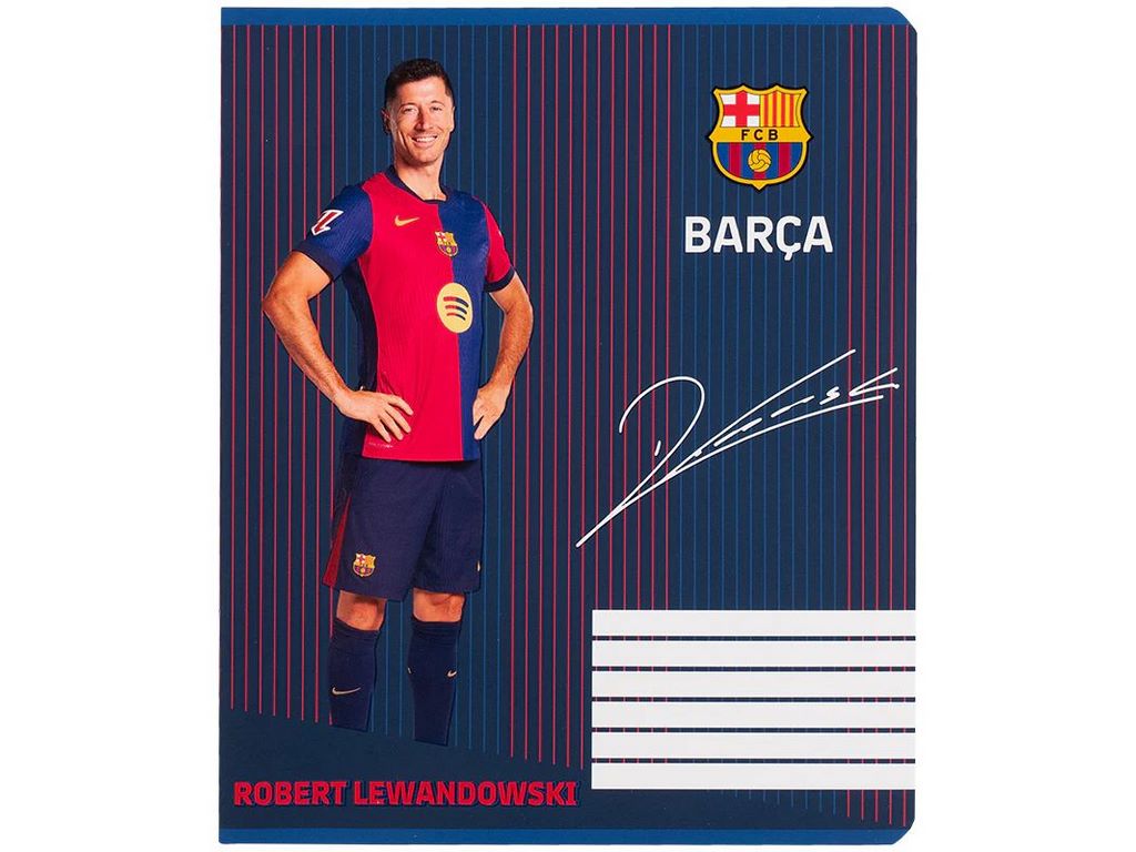 Зошит у клітинку 18 аркушів, FC Barcelona (ціна за 1шт)