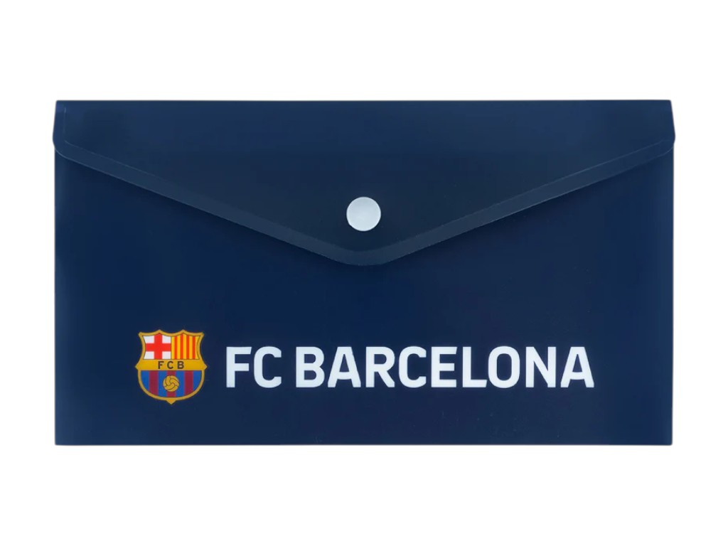 Папка-конверт на кнопці FC Barcelona BC25-246, формат DL, Kite
