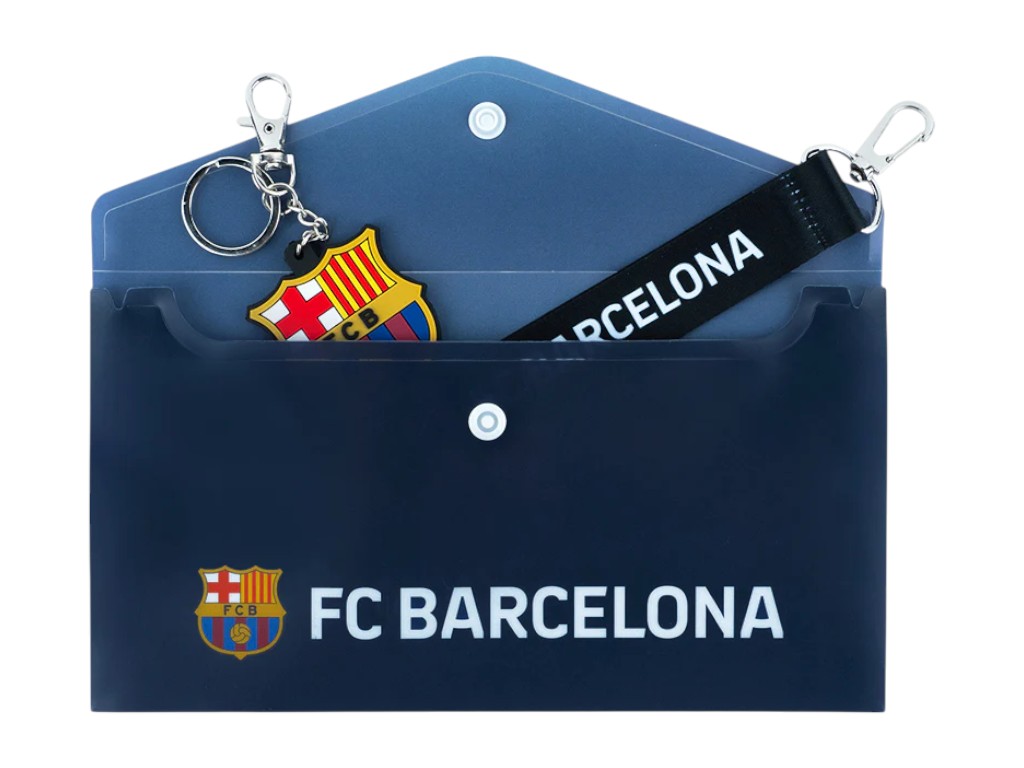 Папка-конверт на кнопці FC Barcelona BC25-246, формат DL, Kite