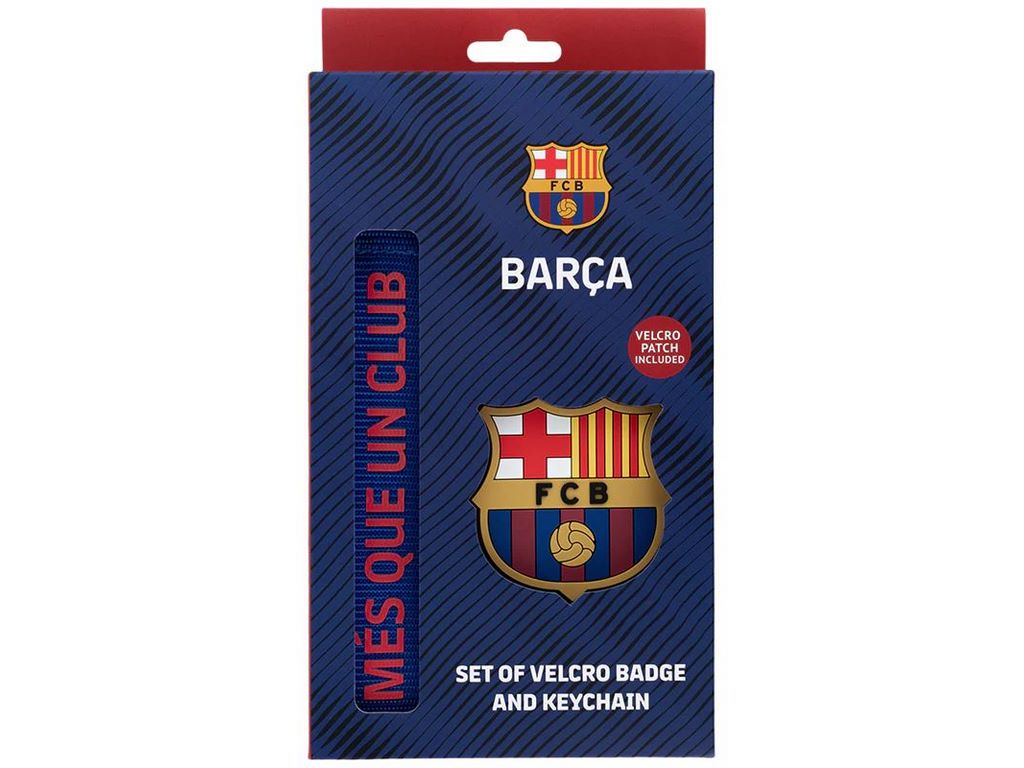 Набор бейдж на липучке и подвеске, 2 штуки, FC Barcelona, ​​Kite