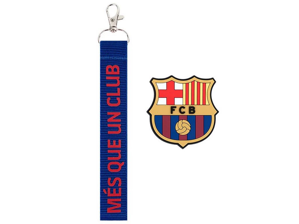 Набор бейдж на липучке и подвеске, 2 штуки, FC Barcelona, ​​Kite