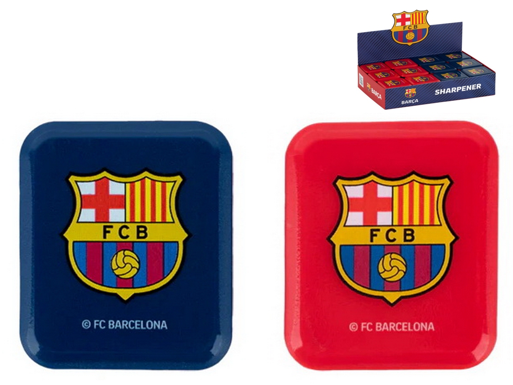 Точилка Kite FC Barcelona, прямокутна, з контейнером, 2 види (ціна за 1шт), Kite