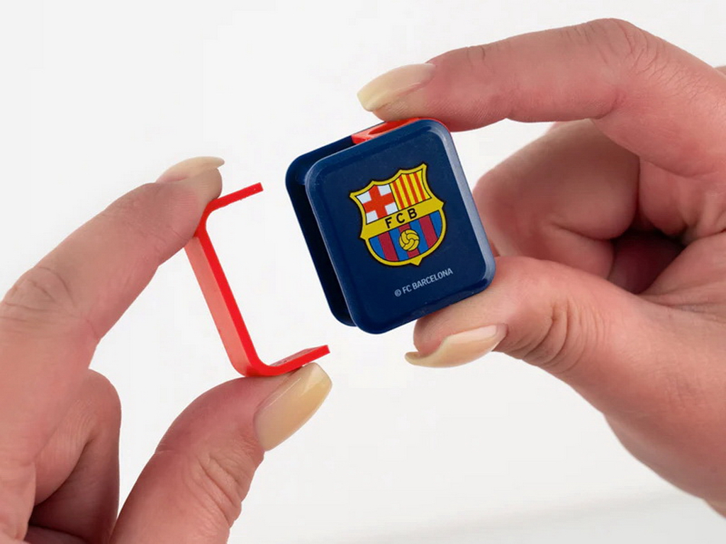 Точилка Kite FC Barcelona, прямокутна, з контейнером, 2 види (ціна за 1шт), Kite