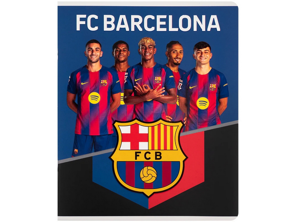 Зошит у кілтинку Kite FC Barcelona BC26-238, 24 аркуші, мікс видів, ціна за 1шт