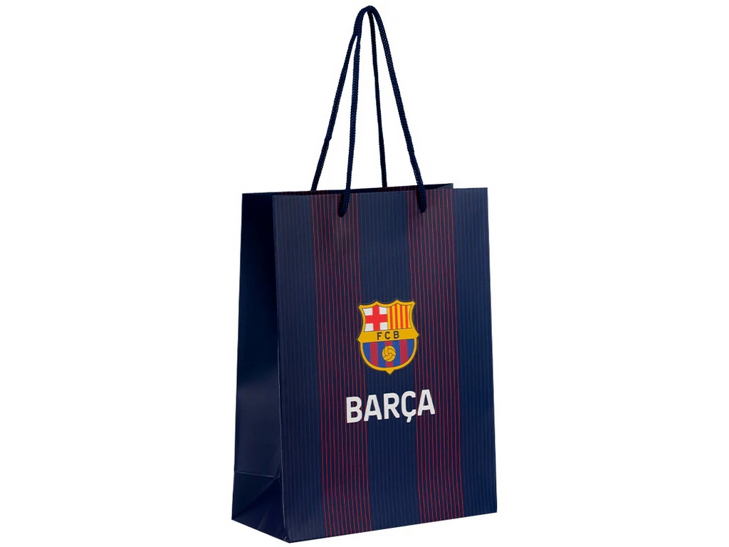 Пакет паперовий подарунковий, 26х32см, FC Barcelona, Kite BC26-266