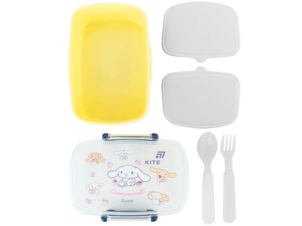 Ланчбокс з контейнерами та столовими приладами Kite Cinnamoroll CR26-181, 750 мл