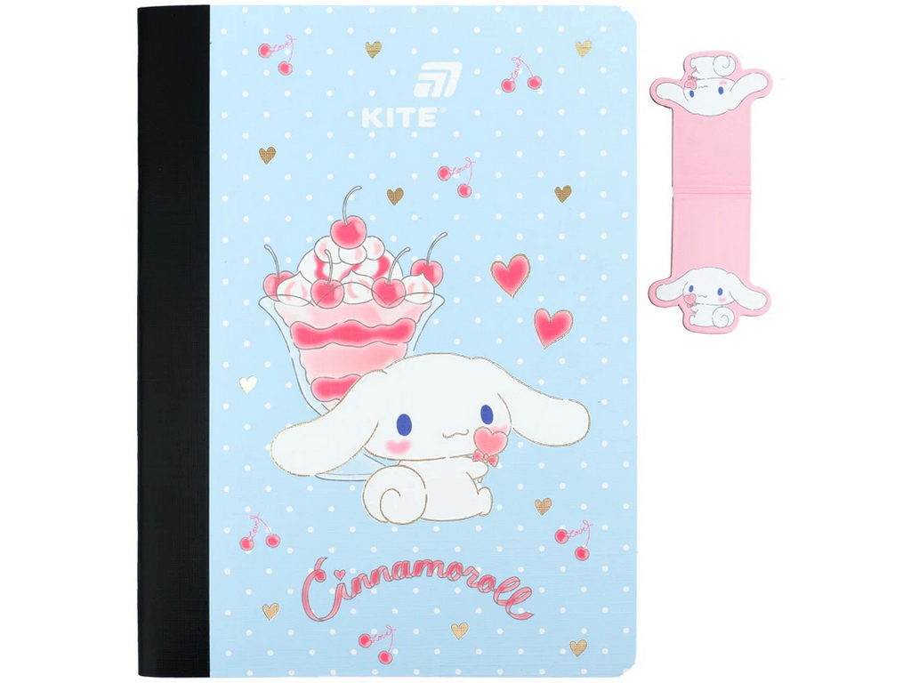 Блокнот А5 с магнитной закладкой Cinnamoroll Kite CR26-192, ячейка, 60 листов