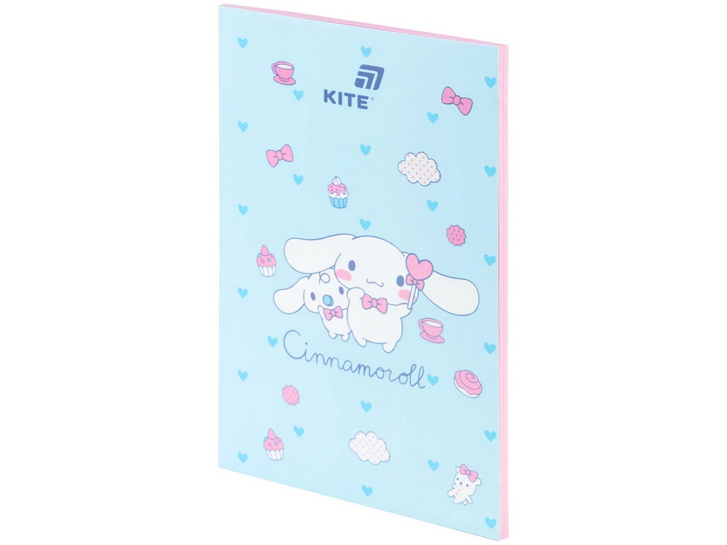 Блокнот А5 Cinnamoroll Kite CR26-193, 64 листа, розовые страницы