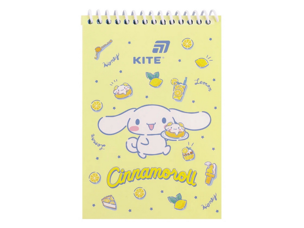 Блокнот на спіралі А6 Kite Cinnamoroll CR26-196, 48 аркушів, нелінований