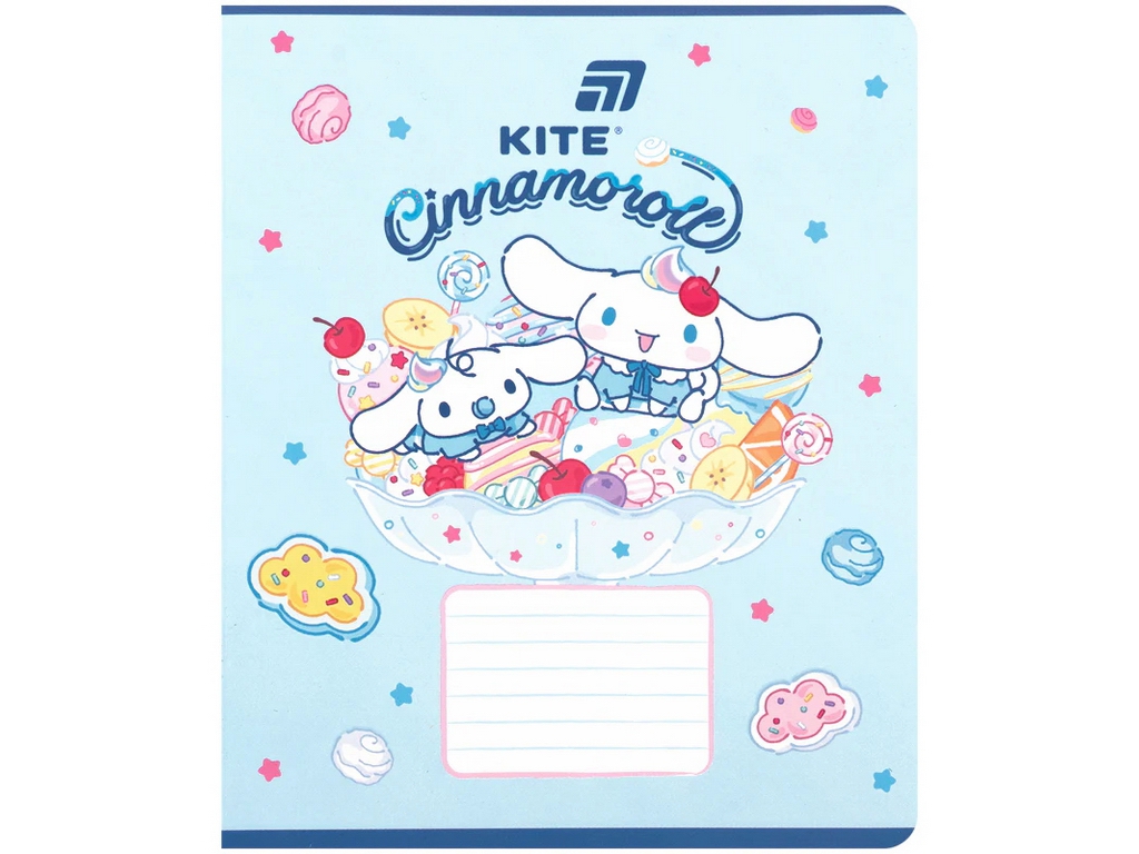 Зошит у клітинку Cinnamoroll Kite CR26-236, 18 аркушів, мікс видів, ціна за 1шт