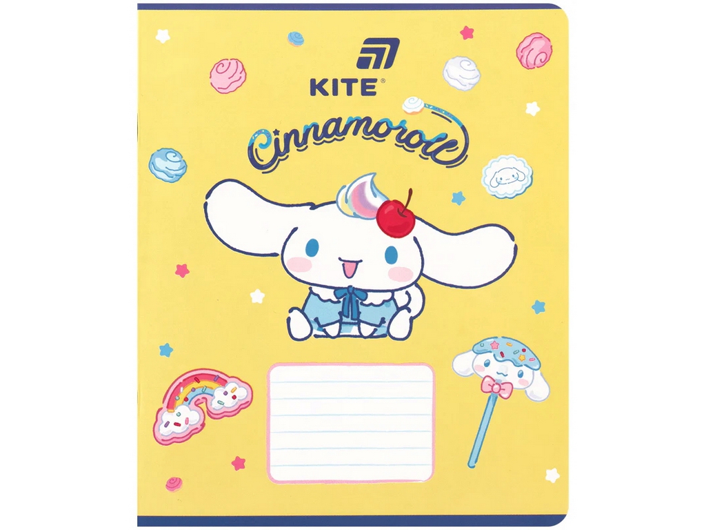 Зошит у клітинку Cinnamoroll Kite CR26-236, 18 аркушів, мікс видів, ціна за 1шт