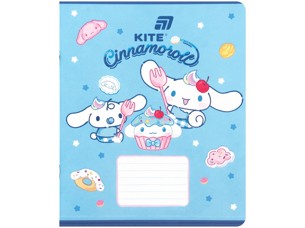 Зошит у клітинку Cinnamoroll Kite CR26-236, 18 аркушів, мікс видів, ціна за 1шт