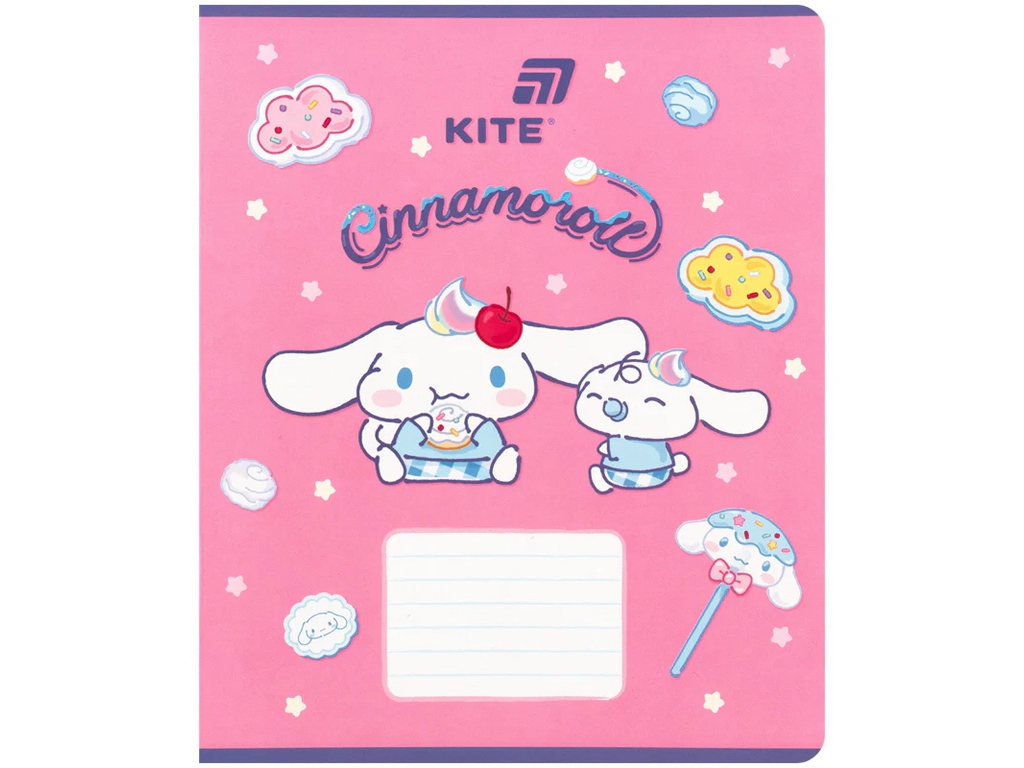 Зошит у клітинку Cinnamoroll Kite CR26-236, 18 аркушів, мікс видів, ціна за 1шт