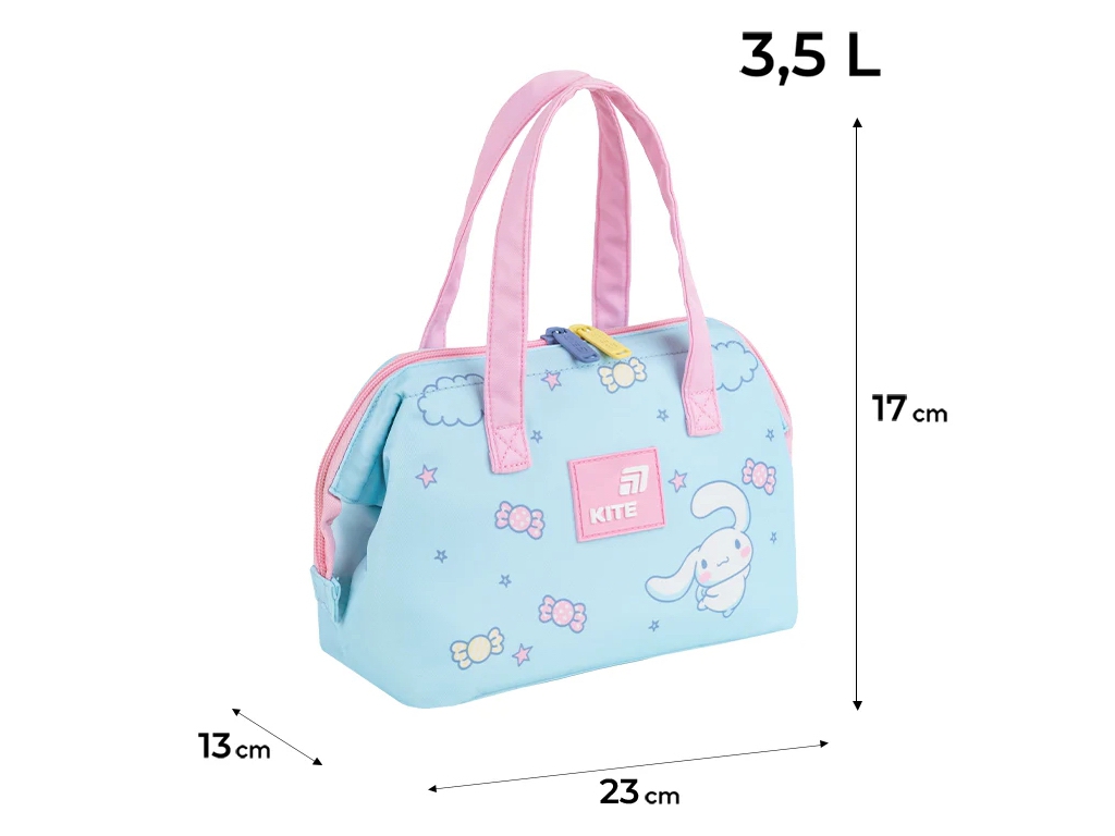Термосумка для ланчу Cinnamoroll, 23 см, з термоізоляційною підкладкою, Kite