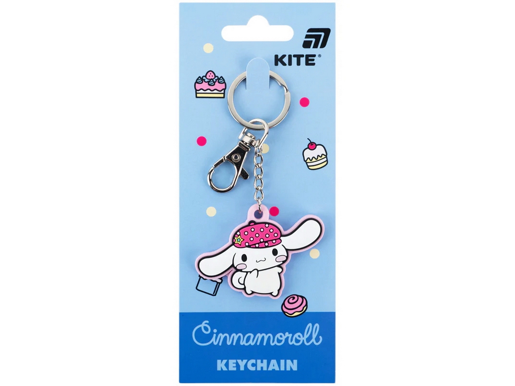 Брелок-підвіска Cinnamoroll, 4,2×5,5 см, гумовий, Kite