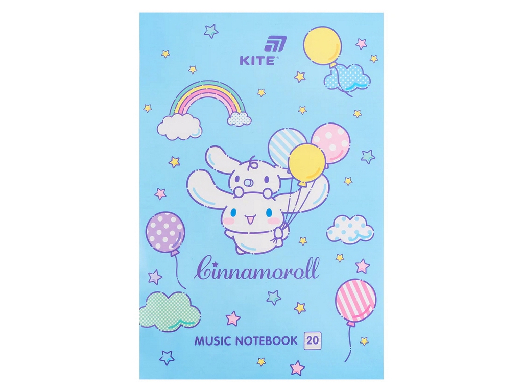 Тетрадь для нот А4 Kite Cinnamoroll CR26-404, 20 листов