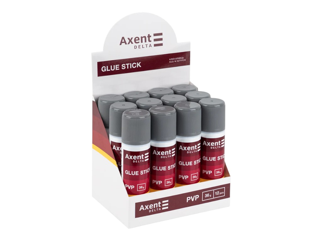 Клей-олівець Axent Delta PVP, 36г