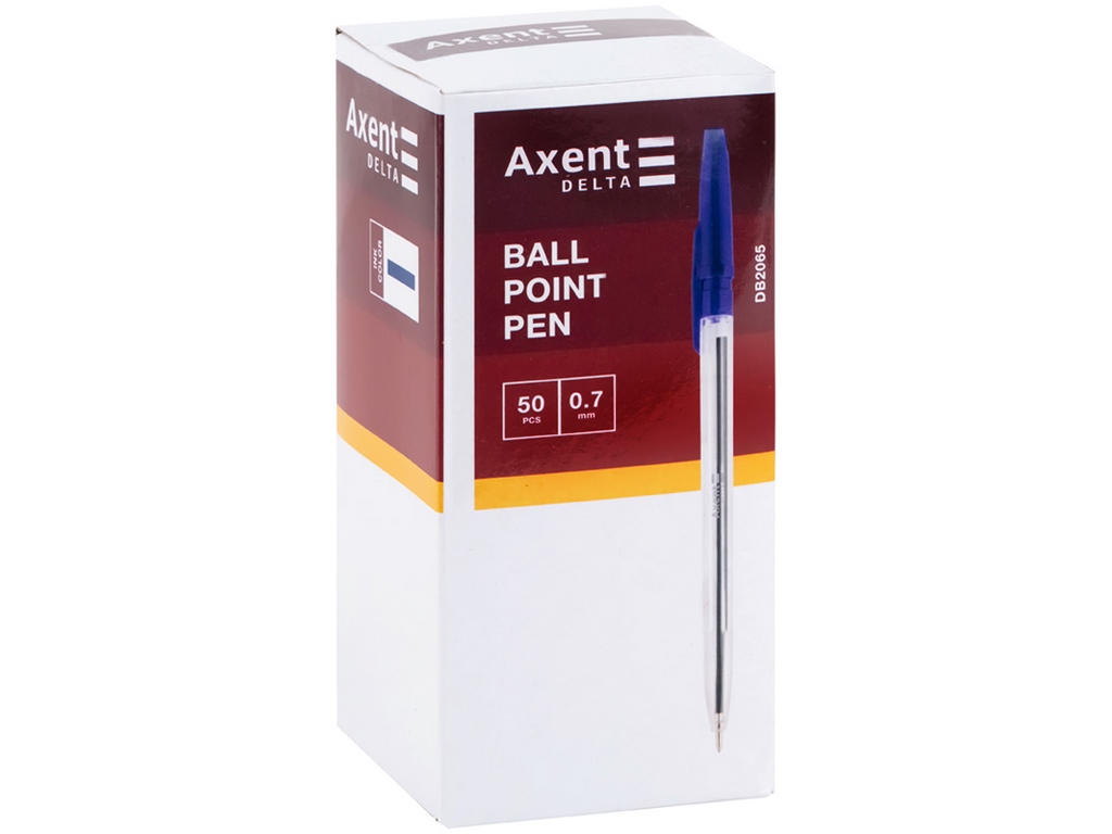 Ручка кулькова синя, Axent Delta