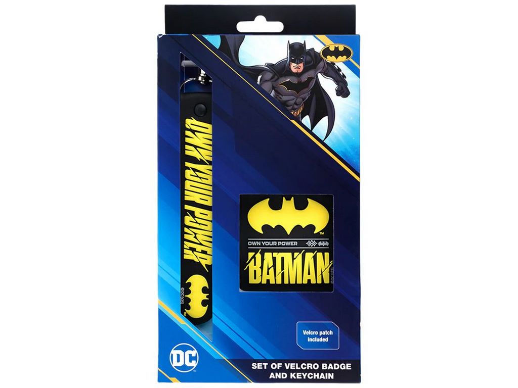 Набір бейдж на липучці та підвіска, 2 штуки, DC Batman, Kite