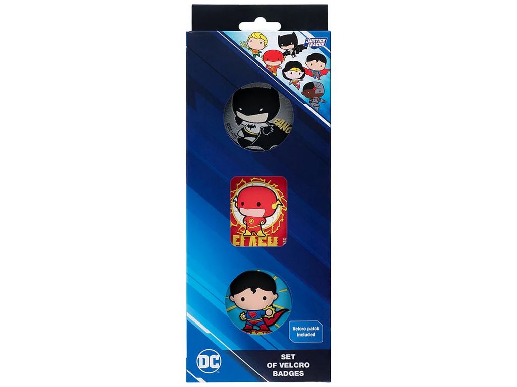 Набір бейджів на липучці, 3 штуки, DC Justice League, Kite