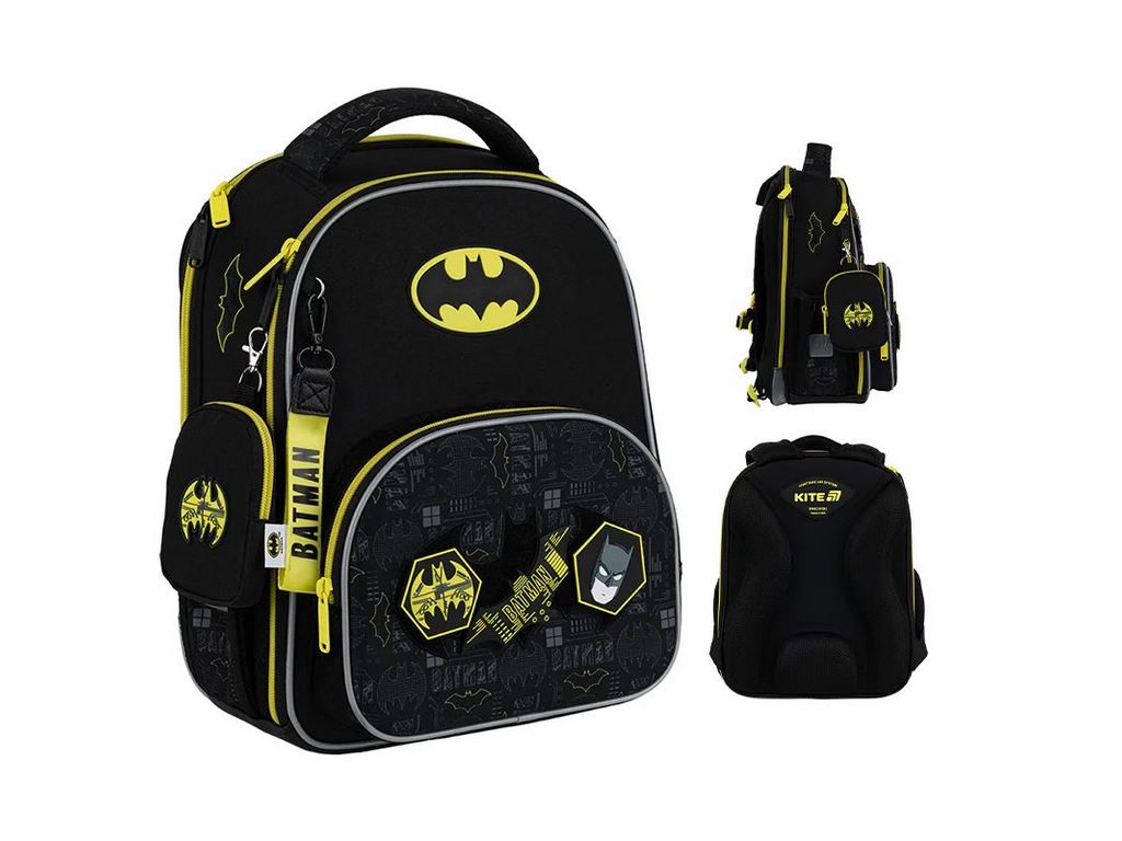 Рюкзак шкільний каркасний DC Batman, Kite