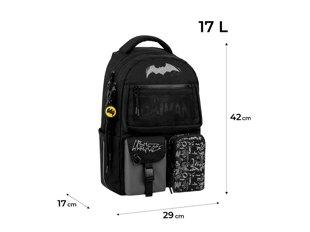 Рюкзак шкільний підлітковий Batman Kite DC26-2587M