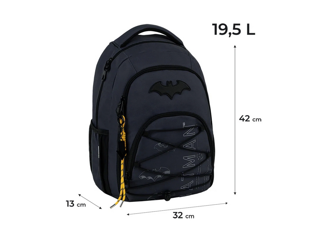 Рюкзак школьный ортопедический Kite Education teens DC Comics, 42 см, светоотражающие элементы, Kite