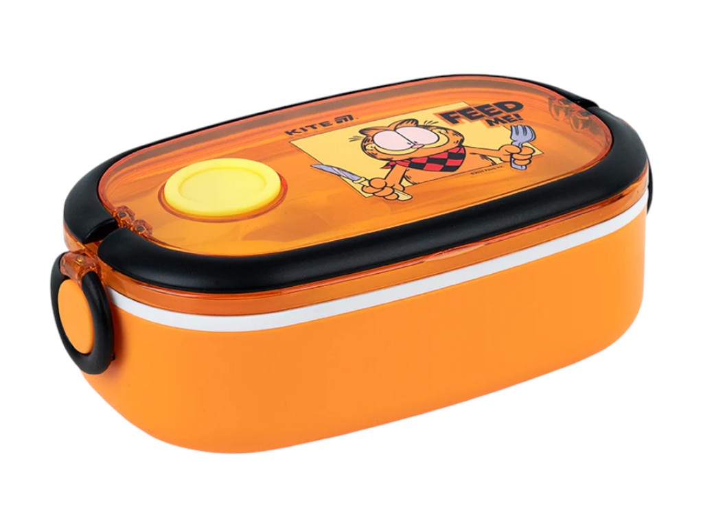 Ланчбокс Kite Garfield GF25-1180, 900 мл, з клапаном, помаранчевий, Kite