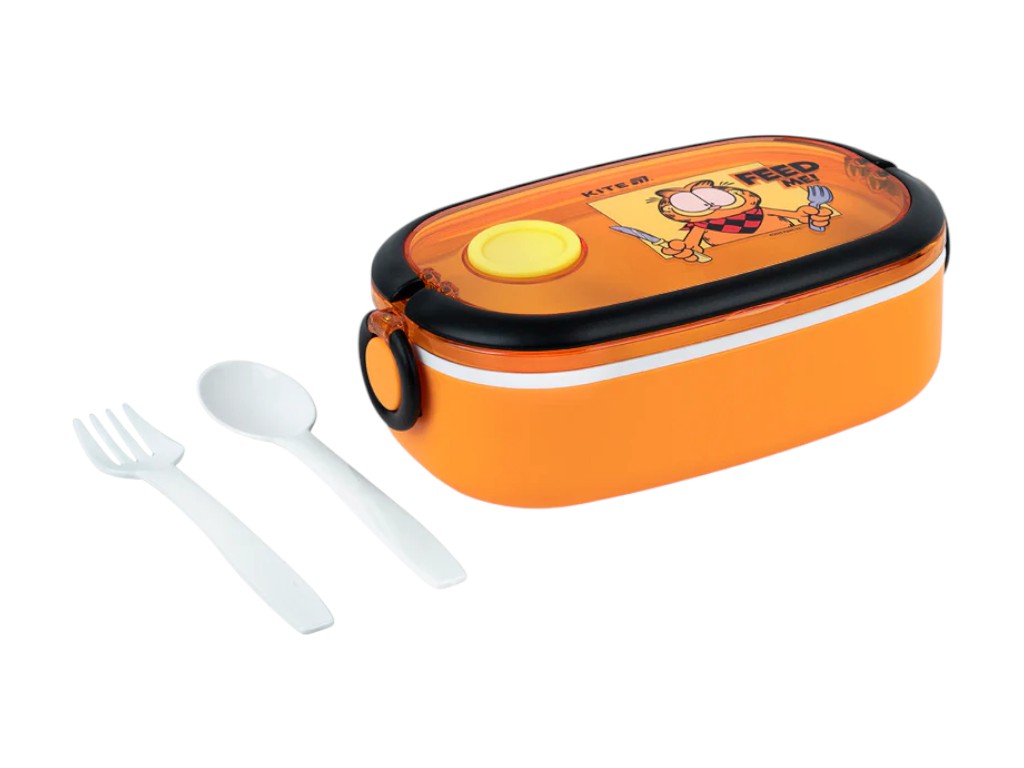 Ланчбокс Kite Garfield GF25-1180, 900 мл, з клапаном, помаранчевий, Kite