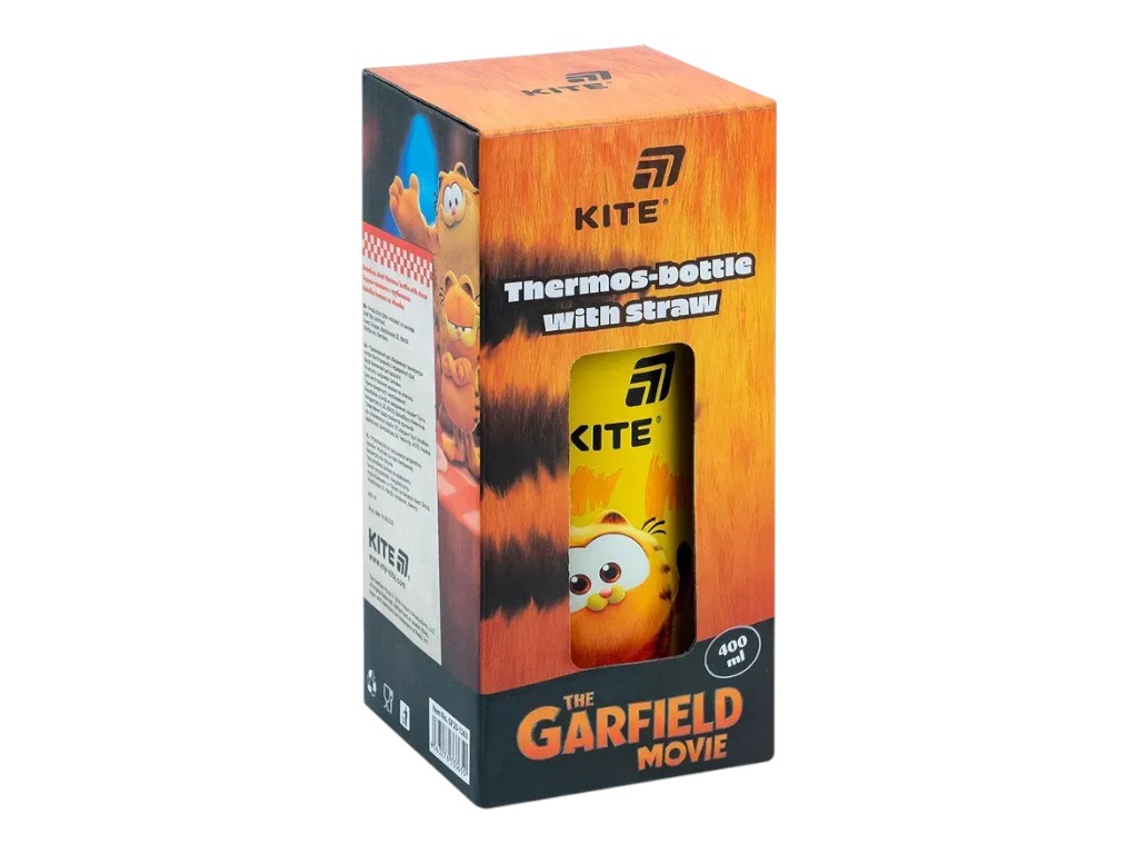 Термос з трубочкою Kite Garfield 400 мл