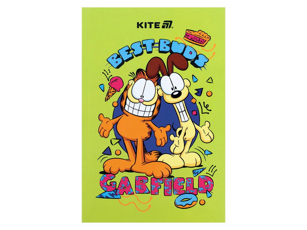 Блокнот на 64 аркуша А5, Garfield, Kite