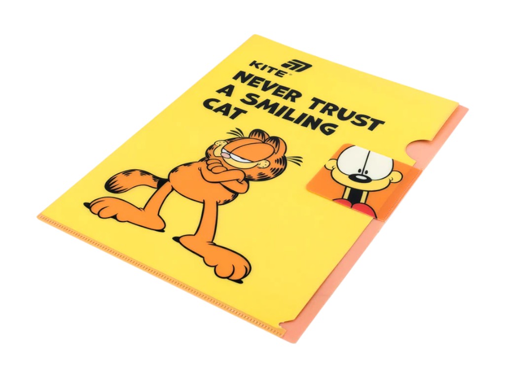 Папка-куточок з клапаном Garfield GF25-248-1, формат A4, поліпропілен, Kite